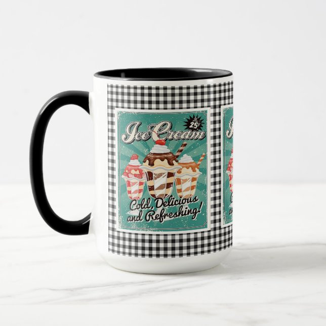 Taza Ice Cream Retro Mug (Izquierda)