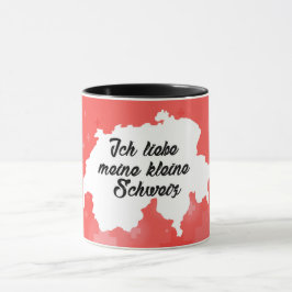 Taza Ich liebe meine kleine Schweiz