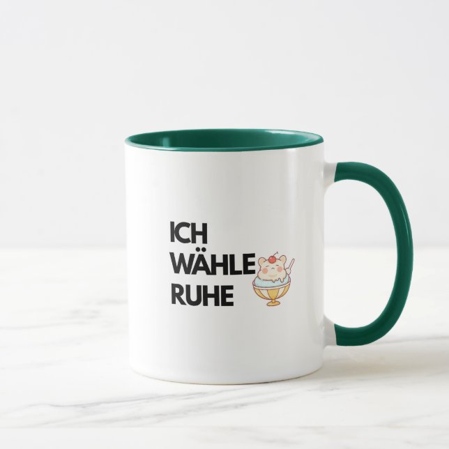 Taza Ich Wähle Ruhe Mug Combo ,Calm Coffee Mug (Derecha)