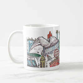 Taza icónica de la arquitectura de Kansas City