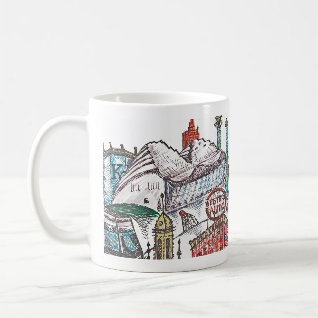 Taza icónica de la arquitectura de Kansas City (Izquierda)