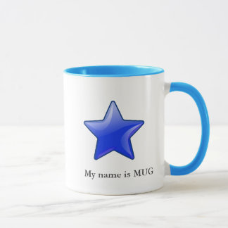 Taza icono con su nombre - mug2 de la estrella