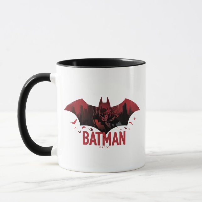 Taza Icono de Batman Crimson Gotham (Izquierda)