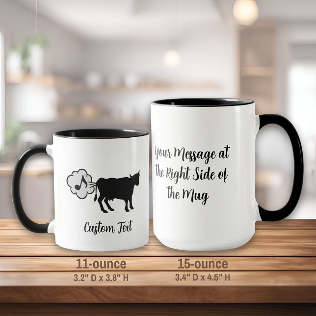 Taza Icono del metano bovino Café Mug (Subido por el creador)