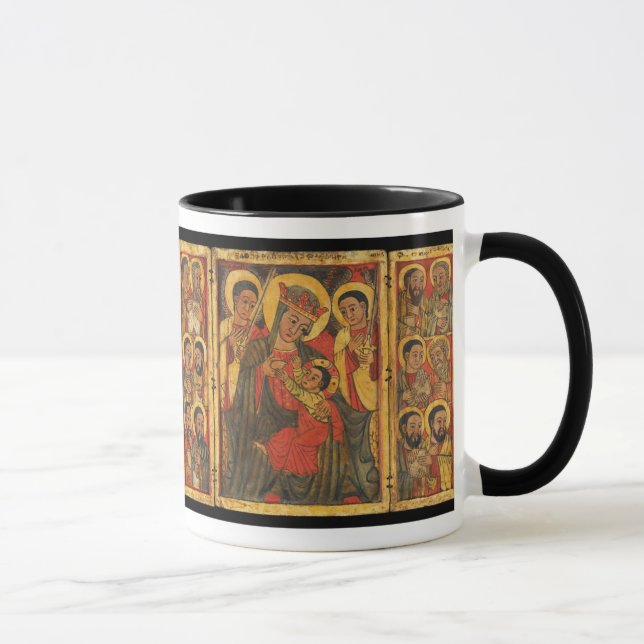 Taza Icono ortodoxo etíope l Theotokos (Derecha)