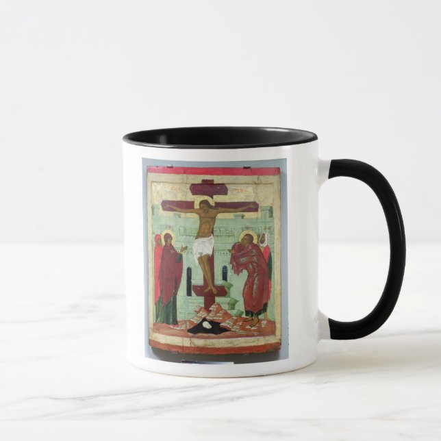 Taza Icono que representa la crucifixión con la Virgen (Derecha)