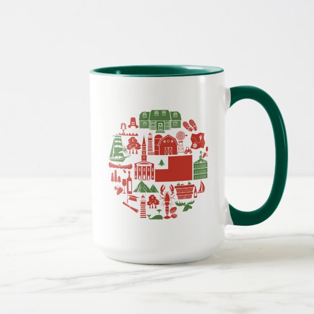 Taza Iconos de Nueva Inglaterra (Derecha)