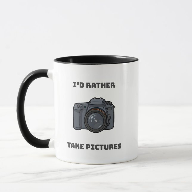 Taza I'd Rather Take Pictures – Photography Lover Gift (Izquierda)