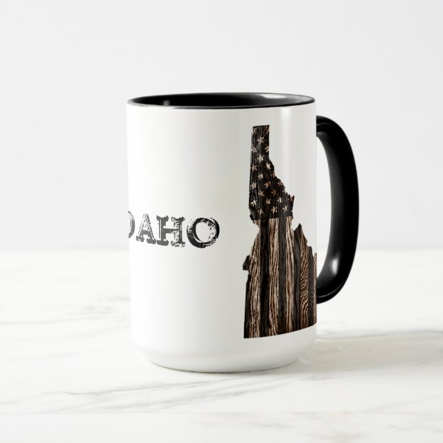 TAZA IDAHO PATRIOT BURNT WOOD BLK (Anverso derecho)