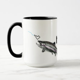 TAZA IDAHO STEELHEAD -AQUÍ PESCADO PESQUERO- GOLPEANDO 