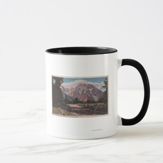 Taza IdahoView del parque nacional de Grand TetonIdaho (Derecha)