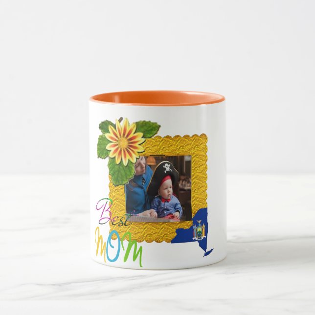 Taza idea de regalo del día de la madre de nueva york (Centro)