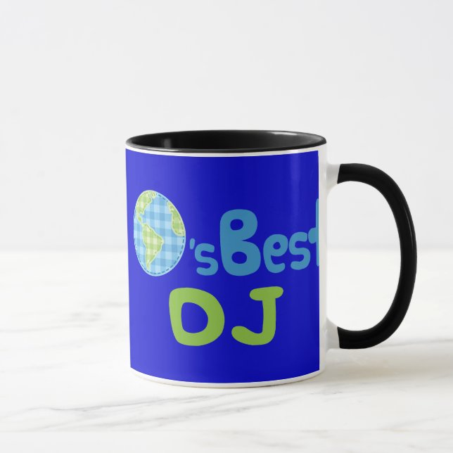 Taza Idea del regalo para DJ (mundos mejores) (Derecha)