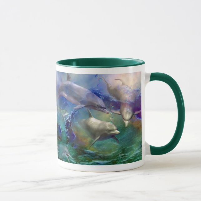 Taza ideal del arte del delfín (Derecha)