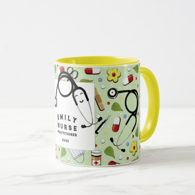 Taza Ideas de regalos personalizados para enfermeras pr (Anverso derecho)