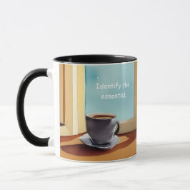 Taza Identificar la vida simple esencial con la tierra