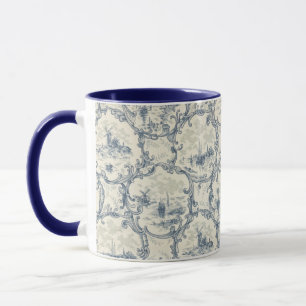 Taza Iglesia & Barcos,Molino de viento & Barcas,Inspira