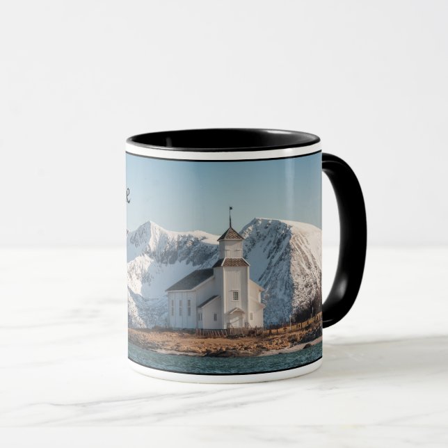 Taza Iglesia de Gimsoy Lofoten Noruega (Anverso derecho)