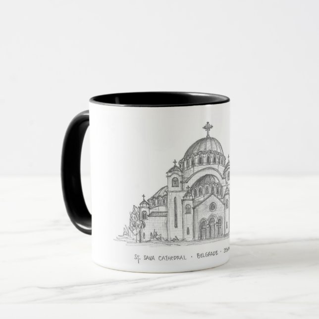 Taza Iglesia de San Sava, Belgrado, Serbia (Anverso izquierdo)
