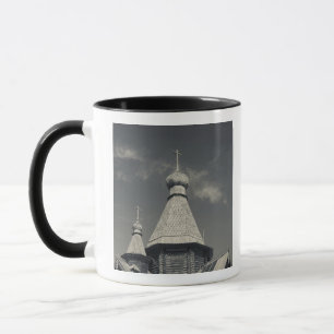Taza Iglesia ortodoxa rusa de madera tradicional