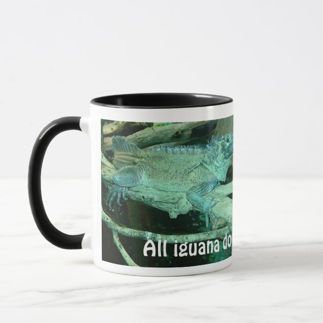 Taza Iguana verde 2 (Izquierda)