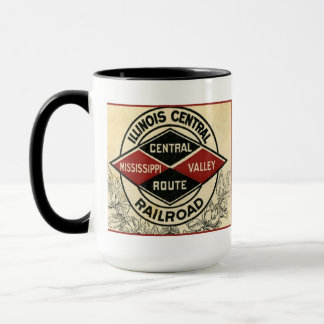 Taza Illinois Central Railroad Vintage Logo Mug