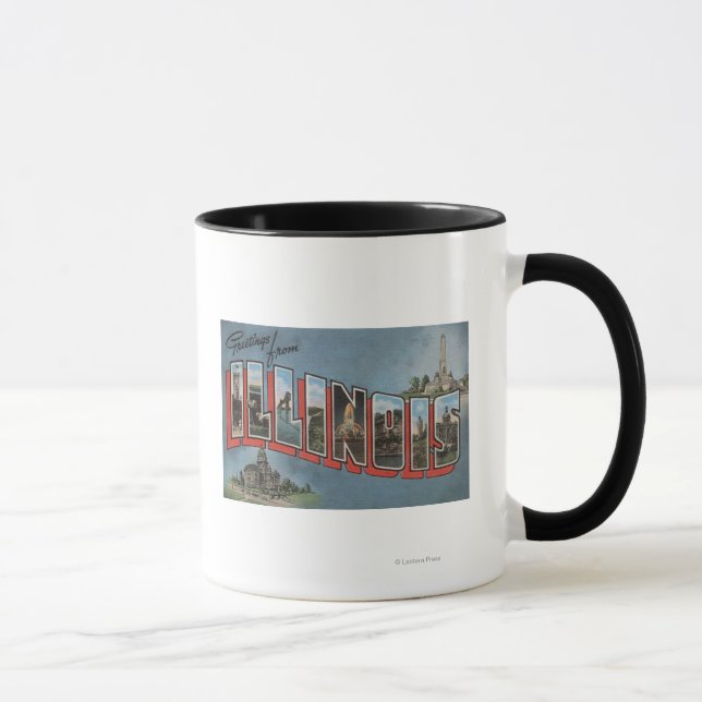 Taza IllinoisGrandes Escenas de letrasIllinois (Derecha)