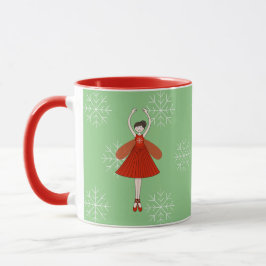 Taza illusima Ballerina Fairy Navidades Snowflakes Mug