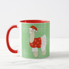 Taza illusima Ballerina Lama Navidades Snowflakes