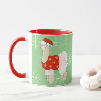 Taza illusima Ballerina Lama Navidades Snowflakes