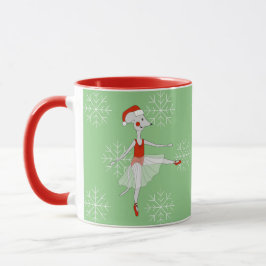 Taza illusima Ballerina Mouse Navidades Snowflakes