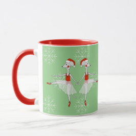 Taza illusima Ballerina Navidades de ratones Snowflakes