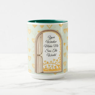Taza Ilusión de Puerta del Corazón Caprichosa