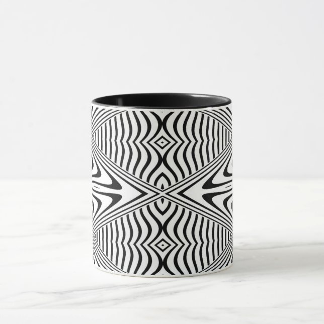Taza Ilusión óptica 13 Diseño abstracto (Centro)