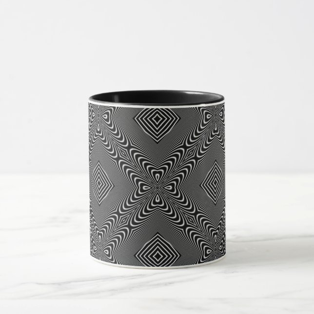 Taza Ilusión óptica 17 Diseño abstracto (Centro)