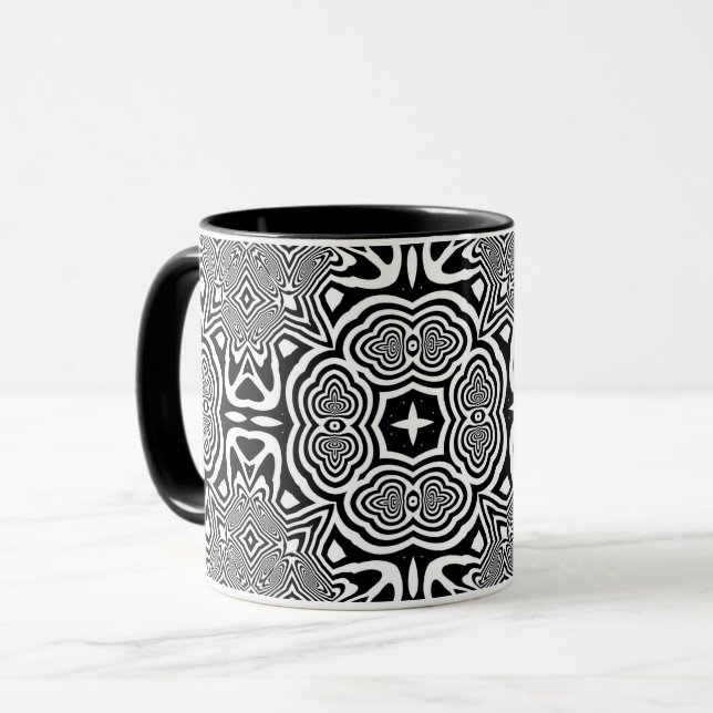 Taza Ilusión Óptica 2 Diseño Abstracto (Anverso izquierdo)