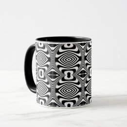 Taza Ilusión Óptica 3 Diseño Abstracto