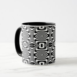 Taza Ilusión Óptica 3 Diseño Abstracto