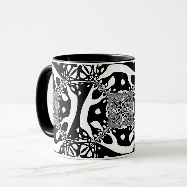 Taza Ilusión óptica 6 Diseño abstracto (Anverso izquierdo)