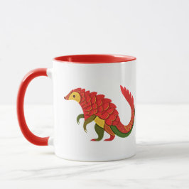 Taza Ilustracion acuático Pangolin