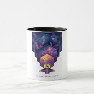 Taza Ilustración artística del telescopio espacial Jame