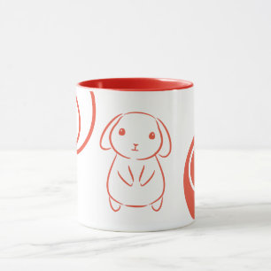 Taza Ilustracion Bunny minimalista
