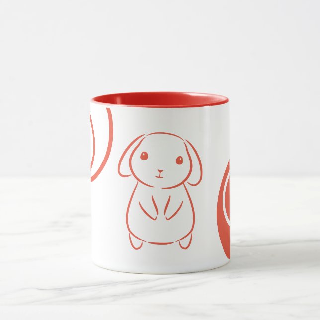 Taza Ilustracion Bunny minimalista (Centro)