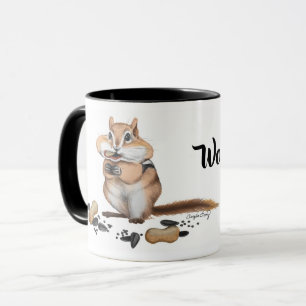 Taza Ilustracion Cheeky Chipmunk