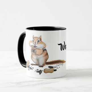 Taza Ilustracion Cheeky Chipmunk
