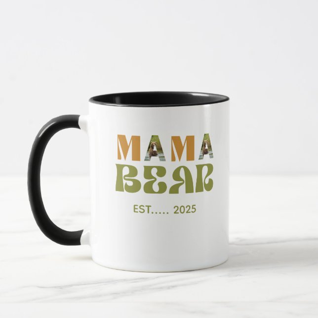 Taza Ilustración Conmovedora de Mamá Osa (Izquierda)