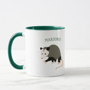 Taza Ilustracion Cute Possum personalizado