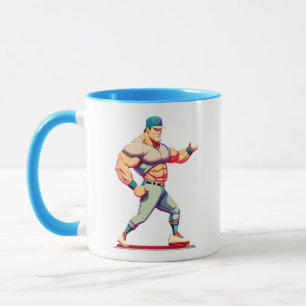Taza Ilustracion de béisbol Combo Mug