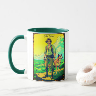 Taza Ilustración de carta de tarot, El Loco