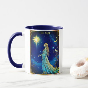 Taza Ilustración de carta de tarot, La Estrella